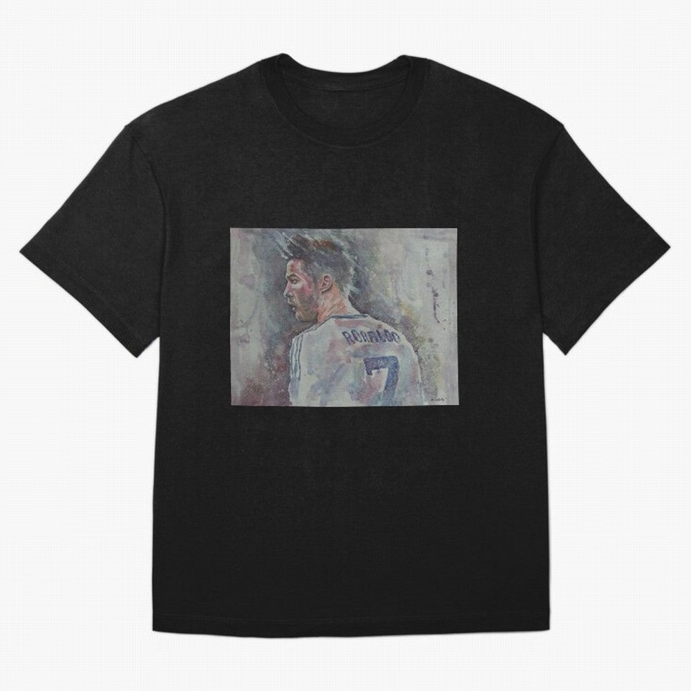 Cristiano Ronaldo - Portrait 1 Oversized T-Shirt Cheer for Match Day Hype around FIFA World Cup 2026, CR7, Argentina, Stadium Memories, Football Loyalty, International Chants and Championship Tradition; Great for Supporters Who Love Legendary