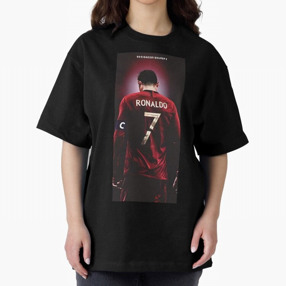 Cristiano Ronaldo Oversized T-Shirt Show Championship Spirit for FIFA World Cup 2026 USA Canada Mexico Centered on Messi and Cristiano Ronaldo, Netherlands Energy, Global Supporter Spirit, Legendary Goals, National Colors and Tournament