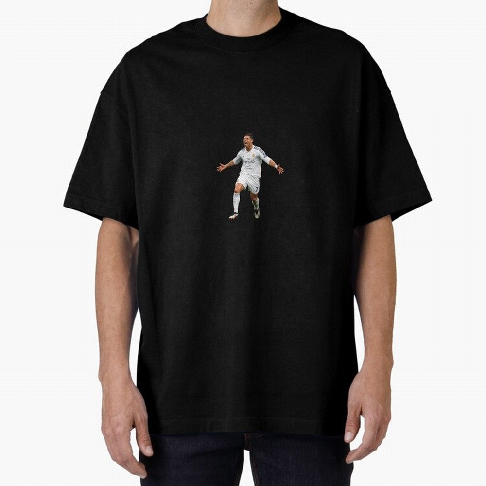 Ronaldo real madrid Oversized T-Shirt Remember Match Day Hype around FIFA World Cup 2026 Group Stage, Mbappe, Brazil, Vintage Soccer Flavor, Modern Football Stars, National Flags and Final Night Emotion; Ideal for Football Dads, Football Moms,