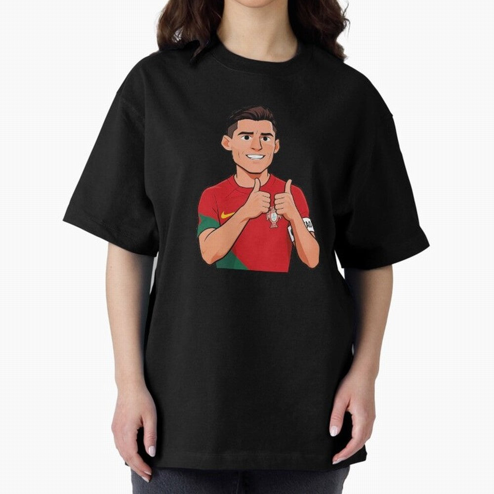 World CUP Cristiano Oversized T-Shirt Feel FIFA World Cup 2026 Spirit, Connected to Spain and Netherlands, CR7, Classic Soccer Heritage, Championship Pressure, Fan Loyalty and International Pride; Made for Die Hard Supporters, Soccer Lovers, Game