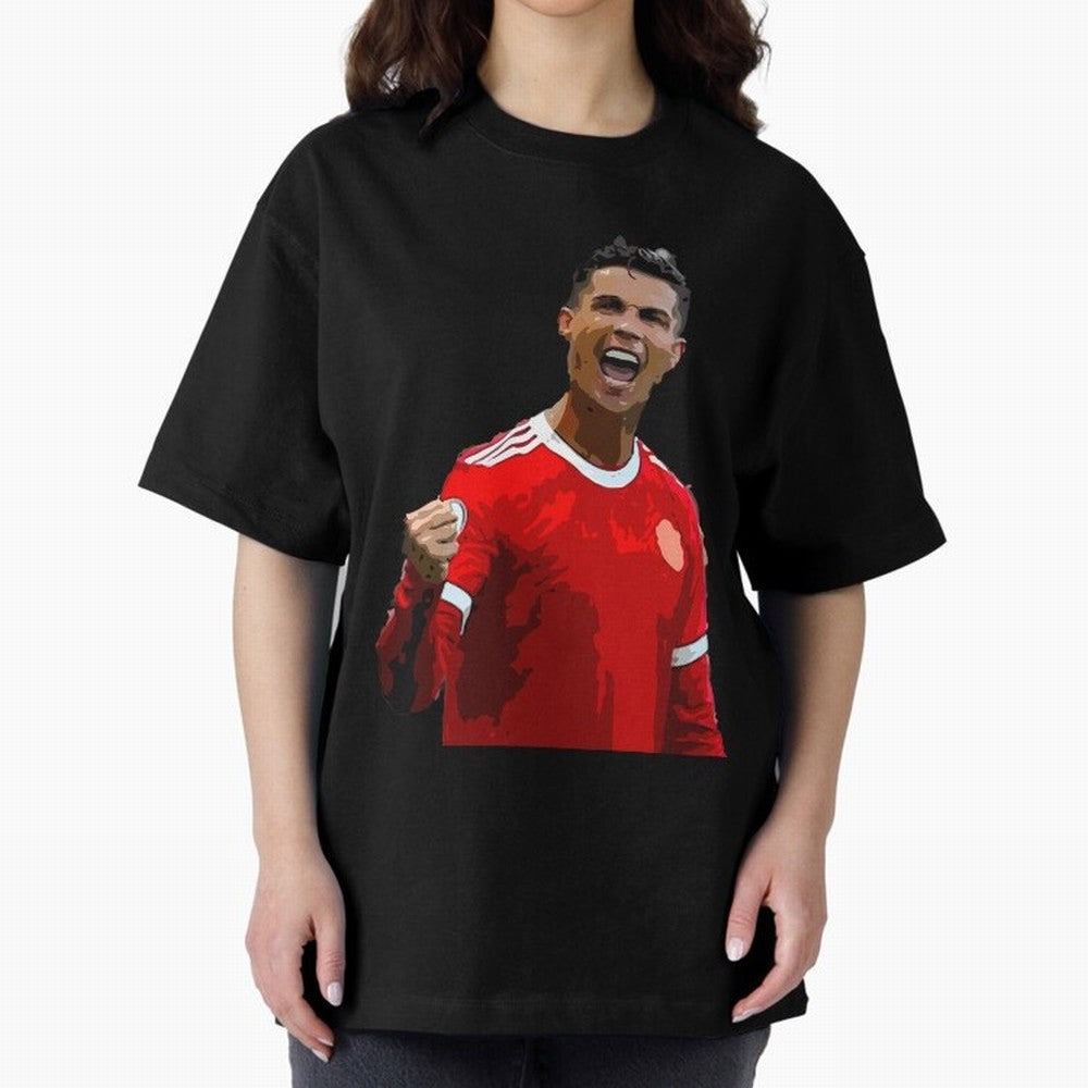 Cristiano Ronaldo Oversized T-Shirt Keep Football History Alive during Global Football Passion for FIFA World Cup 2026 Group Stage, Built around Messi, CR7 and Mbappe, Argentina, France and Brazil, Global Supporter Spirit, Legendary Goals, National