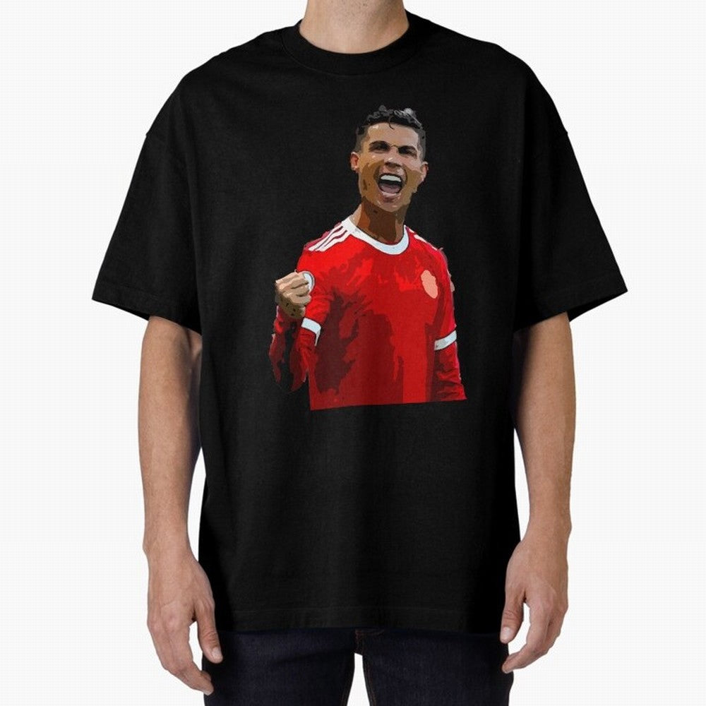 Cristiano Ronaldo Oversized T-Shirt Keep Football History Alive during Global Football Passion for FIFA World Cup 2026 Group Stage, Built around Messi, CR7 and Mbappe, Argentina, France and Brazil, Global Supporter Spirit, Legendary Goals, National