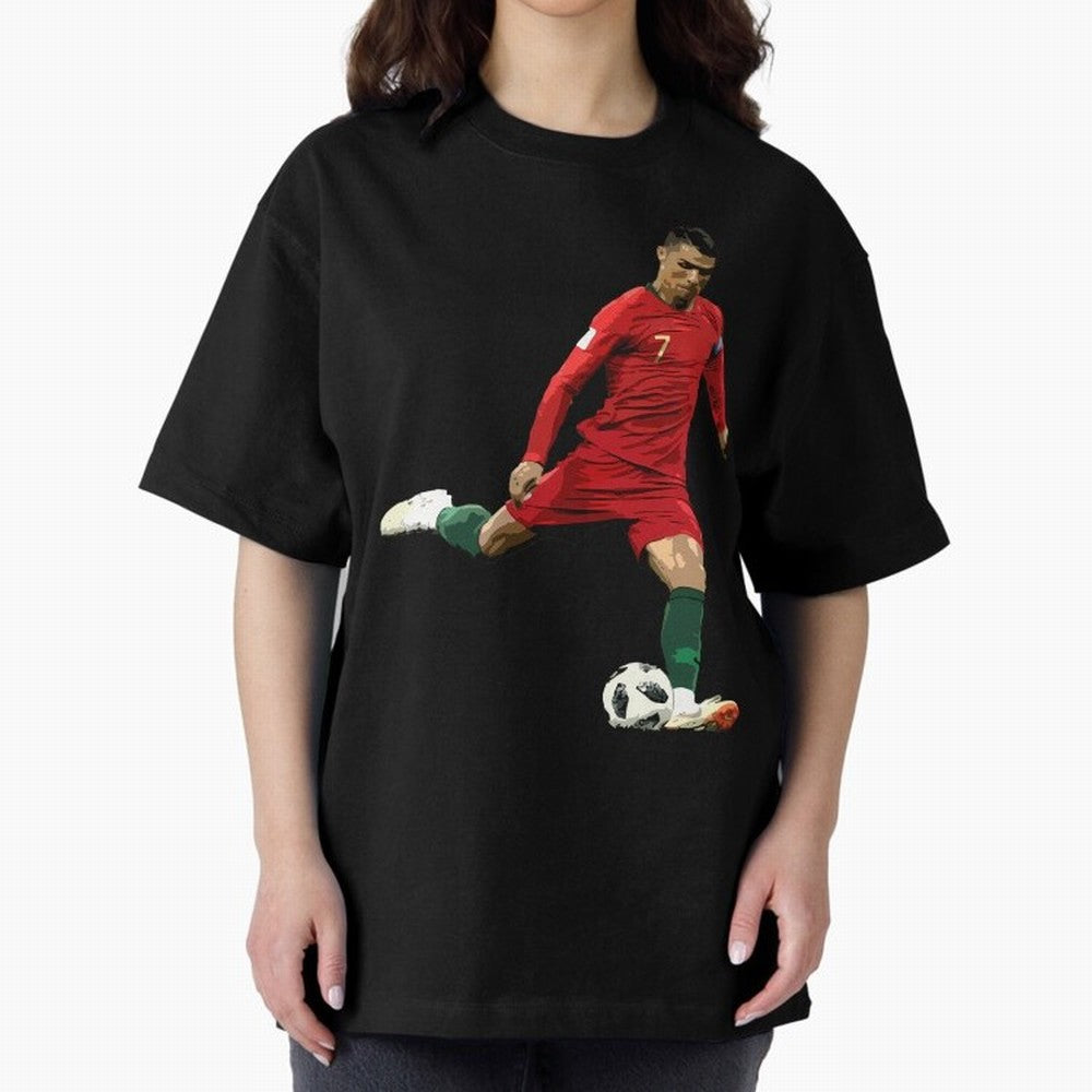 Cristiano Ronaldo Oversized T-Shirt Share FIFA World Cup 2026 Group Stage Spirit, Celebrating Netherlands, Cristiano Ronaldo, Football Passion, Legendary Performances, Festival Vibes and Supporter Community; Made for Collectors Who Enjoy Iconic
