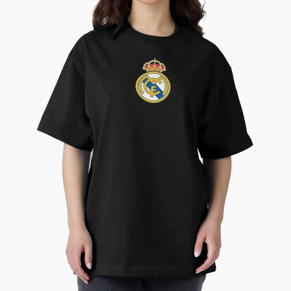 RE-AL-MAD-RID- Logo FC Merchandise Oversized T-Shirt Represent FIFA World Cup 2026 for Fans of Messi and Cristiano Ronaldo and Netherlands, Bringing Supporter Pride, Iconic Celebrations, Legendary Names and Global Match Day Energy; Ideal for Fans