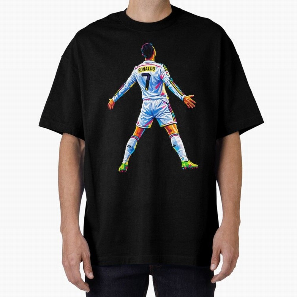 The GOAT Ronaldo Oversized T-Shirt Relive Legendary Nights from Match Day Hype around FIFA World Cup 2026 Group Stage, Mbappe, Argentina, France and Brazil, Tournament Hype, Historic Matchups, Family Viewing Parties and Global Sports Pride; Ideal