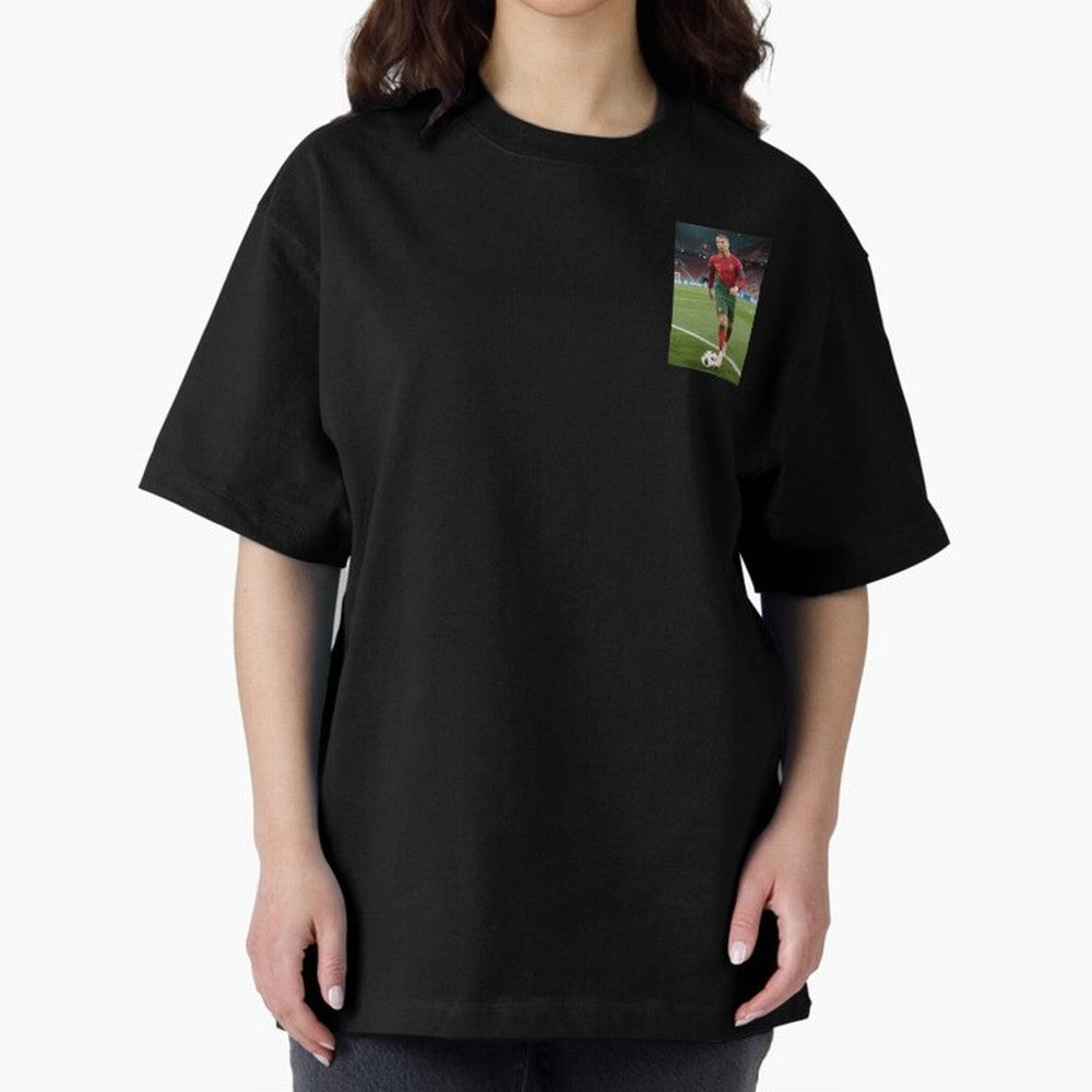 CR7 Oversized T-Shirt Represent Football Lovers during FIFA World Cup 2026 Connected to CR7, Netherlands Energy, Classic Soccer Heritage, Championship Pressure, Fan Loyalty and International Pride; Great for Watch Parties, Sports Bars, Family