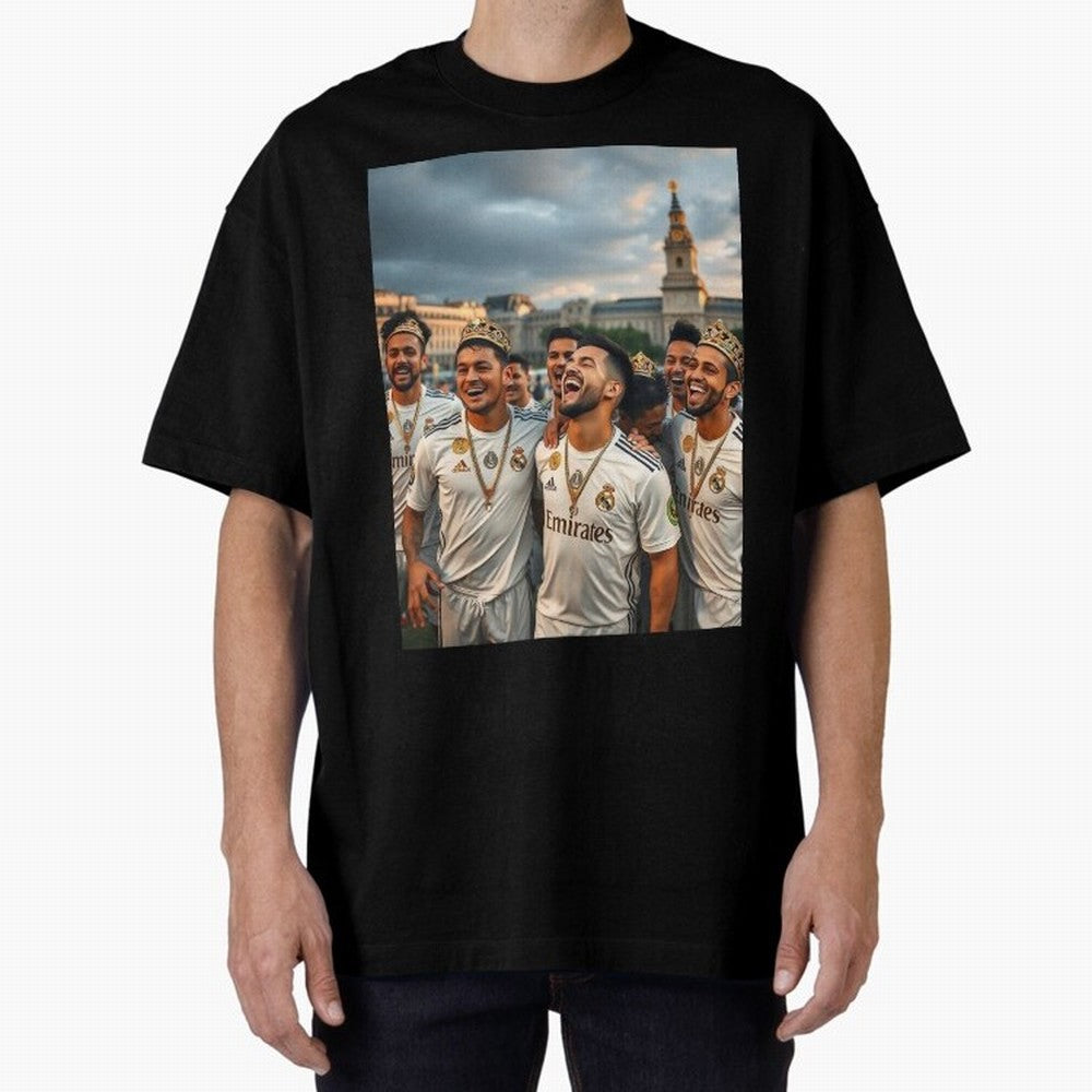 Derb¨ª Real Madrid Oversized T-Shirt Fuel the FIFA World Cup 2026 Journey through Messi, Neymar and Mbappe Highlights, England, France and Netherlands Pride, Retro Football Energy, Iconic Rivalries, Trophy Chase Drama and Stadium Atmosphere;