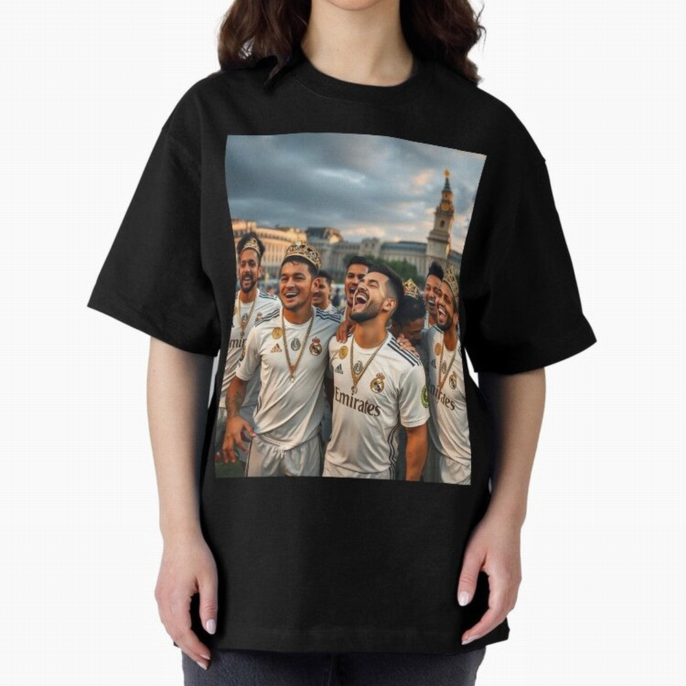 Derb¨ª Real Madrid Oversized T-Shirt Fuel the FIFA World Cup 2026 Journey through Messi, Neymar and Mbappe Highlights, England, France and Netherlands Pride, Retro Football Energy, Iconic Rivalries, Trophy Chase Drama and Stadium Atmosphere;