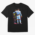 2 GOATS Oversized T-Shirt Relive the FIFA World Cup 2026 USA Canada Mexico Journey through CR7 and Messi Highlights, Brazil, Portugal and Argentina Pride, Sports Nostalgia, International Competition, Famous Players and Unforgettable Victories;