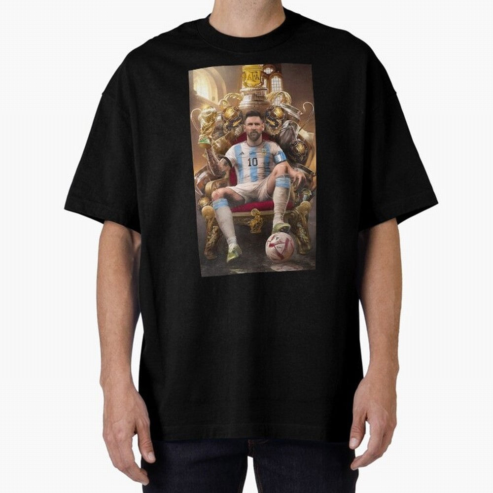Lionel Messi Oversized T-Shirt Refresh Match Day Hype around FIFA World Cup 2026 Group Stage, Neymar, England, France and Netherlands, Football Festival Excitement, Trophy Ambitions, Country Rivalries and Star Player Buzz; Created for Match Day
