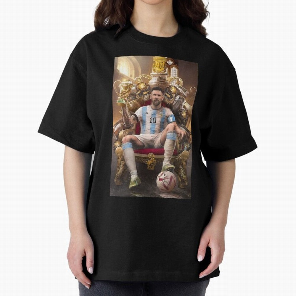 Lionel Messi Oversized T-Shirt Refresh Match Day Hype around FIFA World Cup 2026 Group Stage, Neymar, England, France and Netherlands, Football Festival Excitement, Trophy Ambitions, Country Rivalries and Star Player Buzz; Created for Match Day