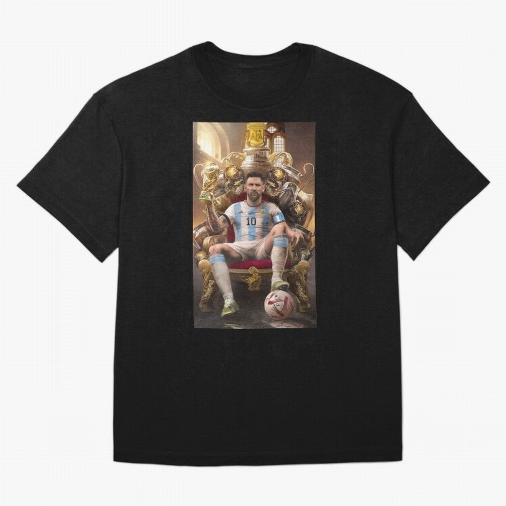 Lionel Messi Oversized T-Shirt Refresh Match Day Hype around FIFA World Cup 2026 Group Stage, Neymar, England, France and Netherlands, Football Festival Excitement, Trophy Ambitions, Country Rivalries and Star Player Buzz; Created for Match Day