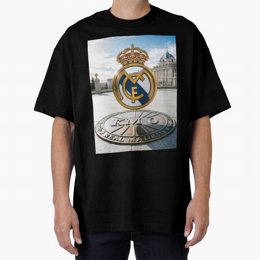Madrid Futbol km0 Oversized T-Shirt Keep Football History Alive during the FIFA World Cup 2026 Group Stage Journey through Messi, Neymar and Mbappe Highlights, Argentina, France and Brazil Pride, Championship Spirit, Famous Goals, Roaring Crowds