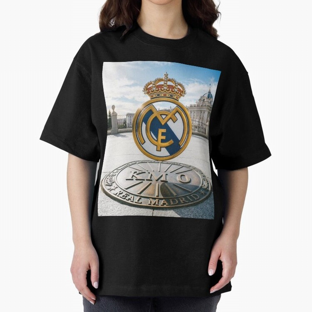 Madrid Futbol km0 Oversized T-Shirt Keep Football History Alive during the FIFA World Cup 2026 Group Stage Journey through Messi, Neymar and Mbappe Highlights, Argentina, France and Brazil Pride, Championship Spirit, Famous Goals, Roaring Crowds