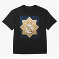 Escudo del Realma Oversized T-Shirt Join FIFA World Cup 2026 Group Stage for Fans of CR7 and Portugal, Spain and Germany, Bringing Retro Football Energy, Iconic Rivalries, Trophy Chase Drama and Stadium Atmosphere; Perfect for People Who Love