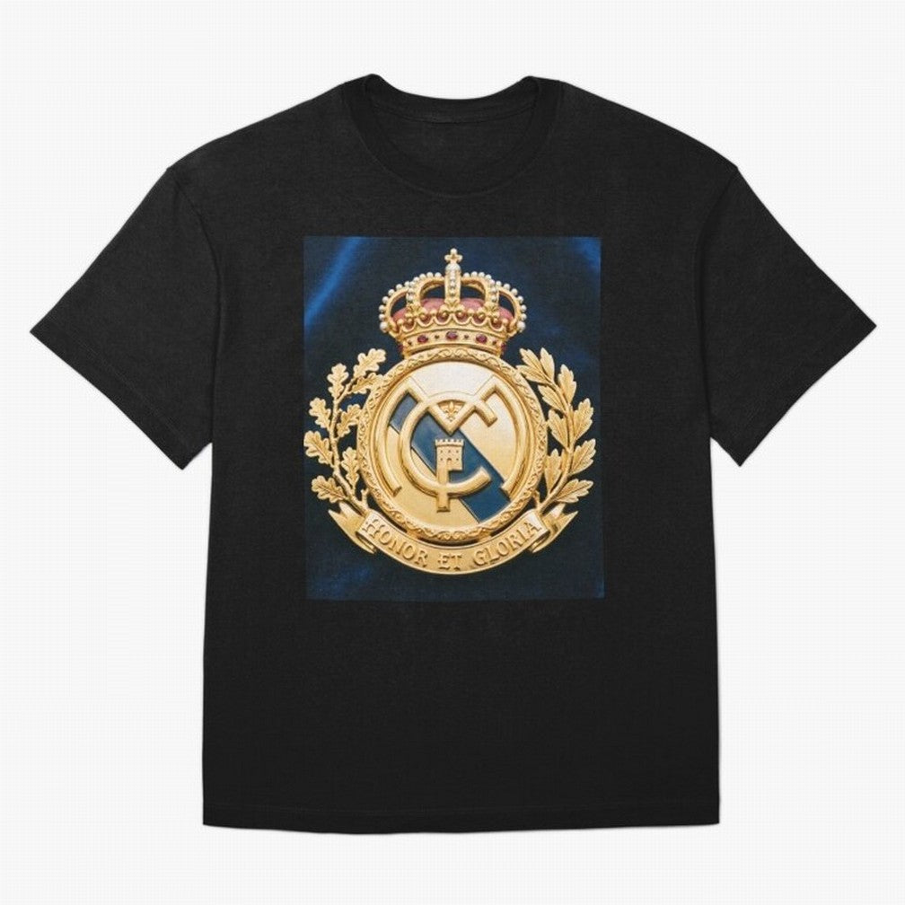 Madrid Honor y Gloria Oversized T-Shirt Get Ready for FIFA World Cup 2026 for Fans of CR7 and Messi and Argentina and Brazil, Bringing Football History, Final Match Energy, Crowd Noise and Once in a Lifetime Moments; Created for Match Day Parties,