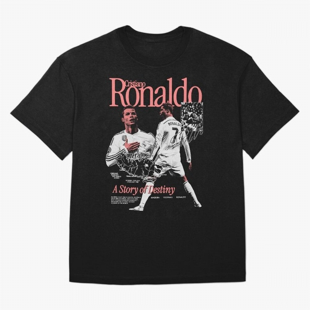 CR7 Cristiano Oversized T-Shirt Experience the Global Stage of FIFA World Cup 2026 Spirit, Connected to Argentina, Messi, Neymar and Mbappe, Goal Celebration Energy, Supporter Heritage, Football Icons and Worldwide Tournament Joy; Ideal for Fans