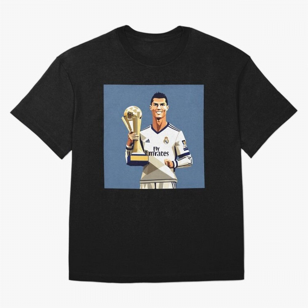 Cristiano Ronaldo Cr7 The Best Artwork Futbol Soccer Oversized T-Shirt Show Love for Legendary Goals in the FIFA World Cup 2026 Group Stage Journey through Messi Highlights, Portugal, Spain and Germany Pride, Soccer Culture, Superstar Moments,