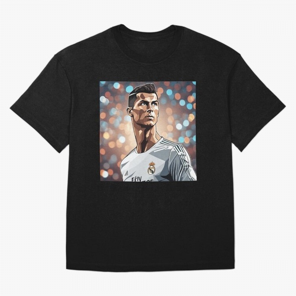Ronaldo Cr7 Cristiano The Goat Artwork Futbol Soccer Oversized T-Shirt Support FIFA World Cup 2026 Spirit, Made for France and Portugal, CR7 and Messi, Fan Favorite Moments, National Team Passion, Big Match Drama and Soccer History; Made for Die