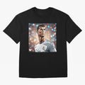 Ronaldo Cr7 Cristiano The Goat Artwork Futbol Soccer Oversized T-Shirt Support FIFA World Cup 2026 Spirit, Made for France and Portugal, CR7 and Messi, Fan Favorite Moments, National Team Passion, Big Match Drama and Soccer History; Made for Die