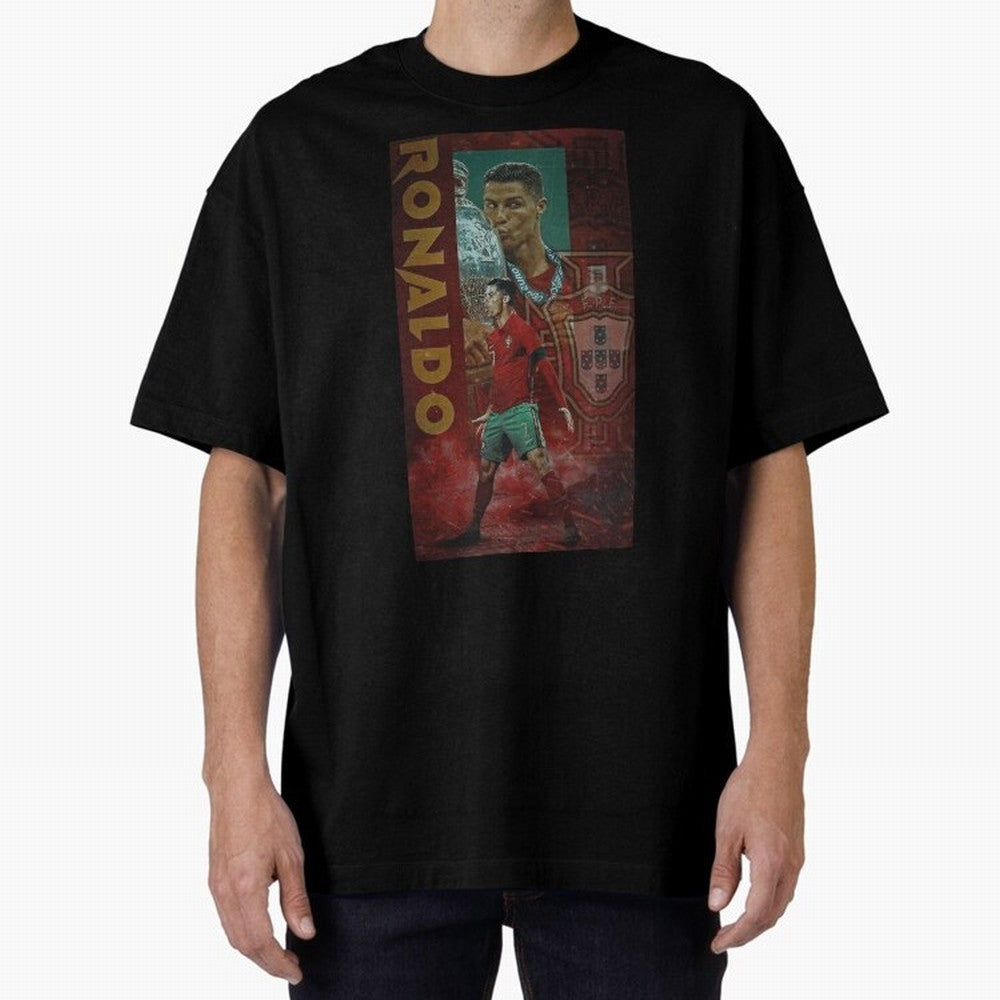 Cristiano Ronaldo Oversized T-Shirt Discover the FIFA World Cup 2026 Group Stage Journey through Mbappe and Neymar Highlights, Netherlands Pride, Football Passion, Legendary Performances, Festival Vibes and Supporter Community; Great for Watch