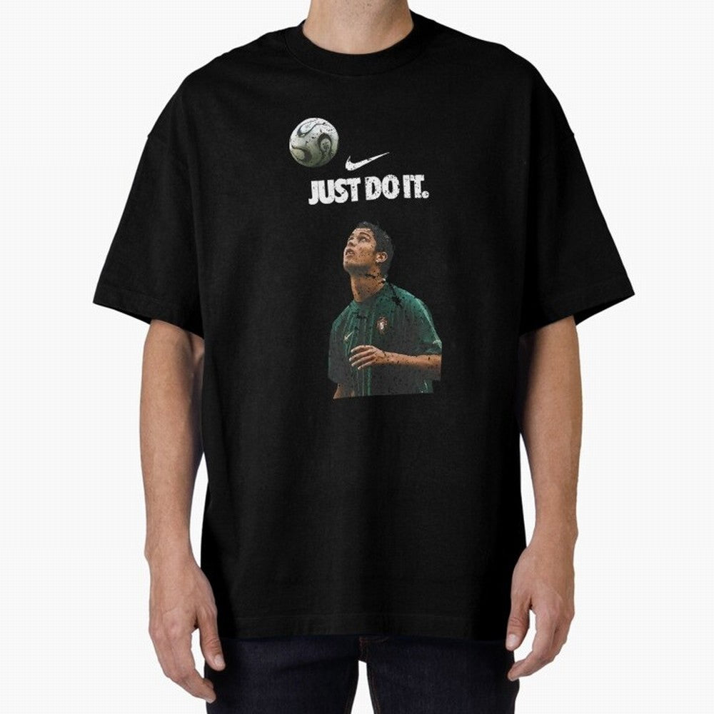 Cristiano Ronaldo Just Do It Oversized T-Shirt Support Iconic Players in FIFA World Cup 2026 Spirit, Highlighting Netherlands, Neymar, Tournament Hype, Historic Matchups, Family Viewing Parties and Global Sports Pride; Built for Supporters Chasing