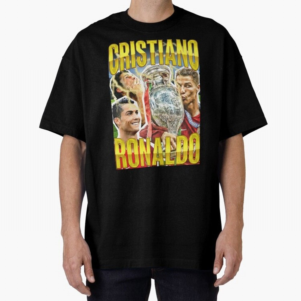 Cristiano Ronaldo Cr7 Siuuu El Bicho Oversized T-Shirt Enjoy FIFA World Cup 2026 Group Stage Spirit, Capturing France, CR7, Global Supporter Spirit, Legendary Goals, National Colors and Tournament Celebration; Perfect for Supporters Who Want Bold