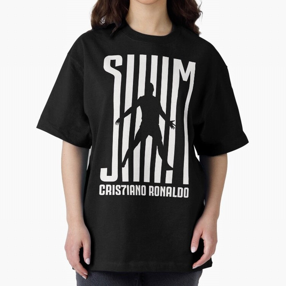 Cristiano Ronaldo - SIM Oversized T-Shirt Bring World Football Passion into FIFA World Cup 2026 Group Stage for Fans of Messi and Cristiano Ronaldo and Brazil, Bringing Football Passion, Legendary Performances, Festival Vibes and Supporter