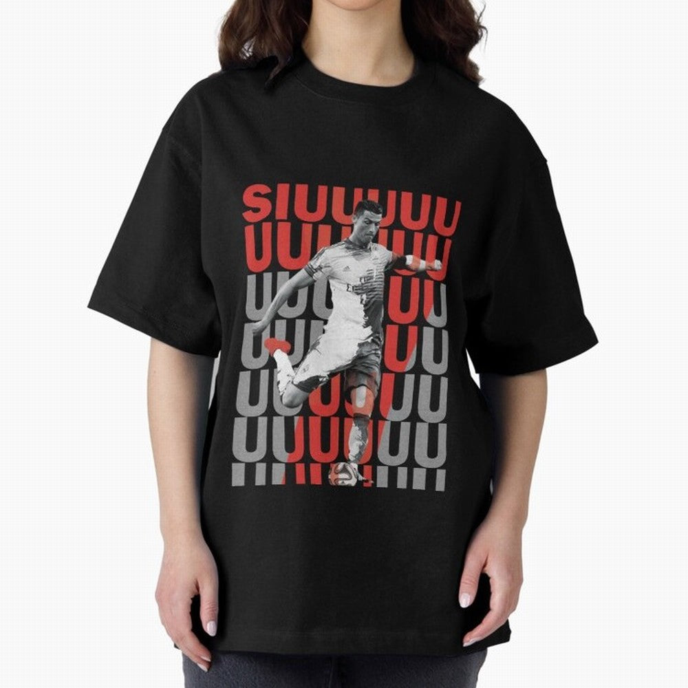 Siuuuuuu Cristiano Ronaldo Oversized T-Shirt Bring Supporter Culture to Match Day Hype around FIFA World Cup 2026, Messi, Neymar and Mbappe, France and Portugal, Fan Favorite Moments, National Team Passion, Big Match Drama and Soccer History; Great