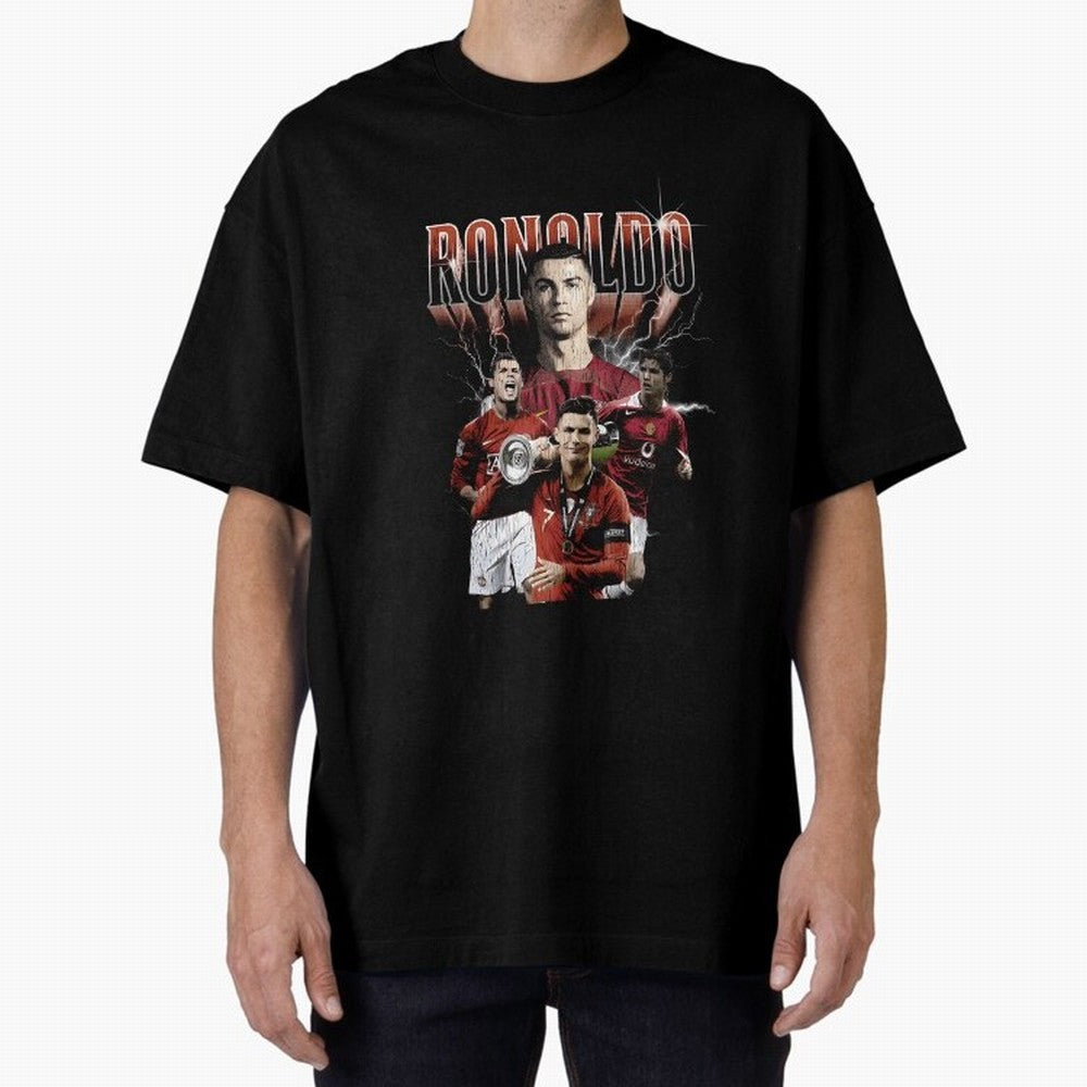 Cr7 footballer portuguese Oversized T-Shirt Stand with FIFA World Cup 2026 USA Canada Mexico Driven by Mbappe, England and Germany Energy, Worldwide Fan Energy, Dramatic Goals, Stadium Lights and Championship Celebrations; Great for Supporters Who
