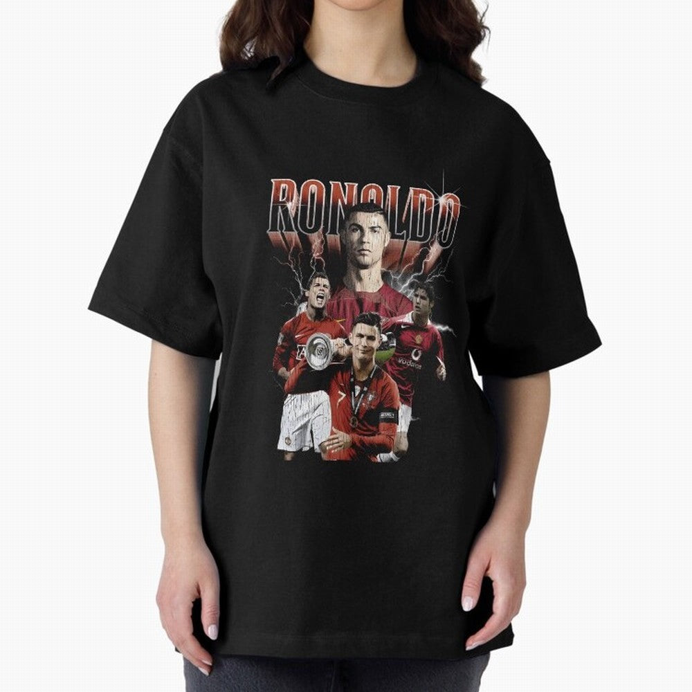 Cr7 footballer portuguese Oversized T-Shirt Stand with FIFA World Cup 2026 USA Canada Mexico Driven by Mbappe, England and Germany Energy, Worldwide Fan Energy, Dramatic Goals, Stadium Lights and Championship Celebrations; Great for Supporters Who