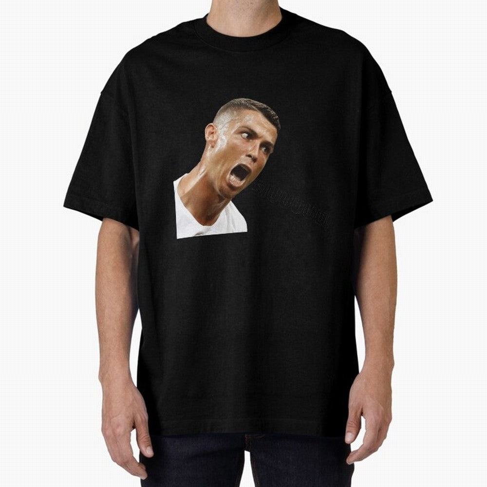 Cristiano Ronaldo Siuuu Oversized T-Shirt Honor the Beautiful Game during Global Football Passion for FIFA World Cup 2026, Built around Haaland, Spain, Sports Nostalgia, International Competition, Famous Players and Unforgettable Victories; Great