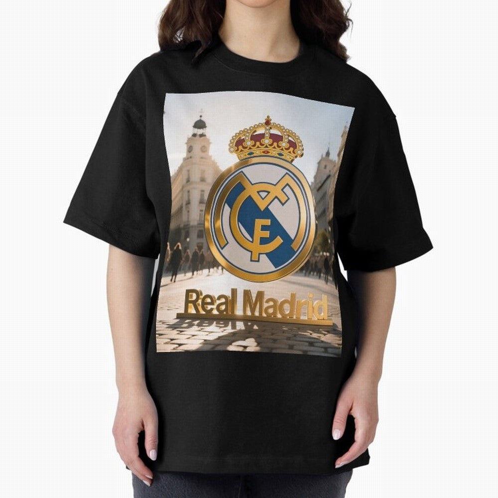 As¨ª as¨ª as¨ª Gana el Madrid Oversized T-Shirt Bring Global Tournament Vibes to FIFA World Cup 2026 USA Canada Mexico Connected to Cristiano Ronaldo, Haaland and CR7, France and Portugal Energy, Vintage Soccer Flavor, Modern Football Stars,