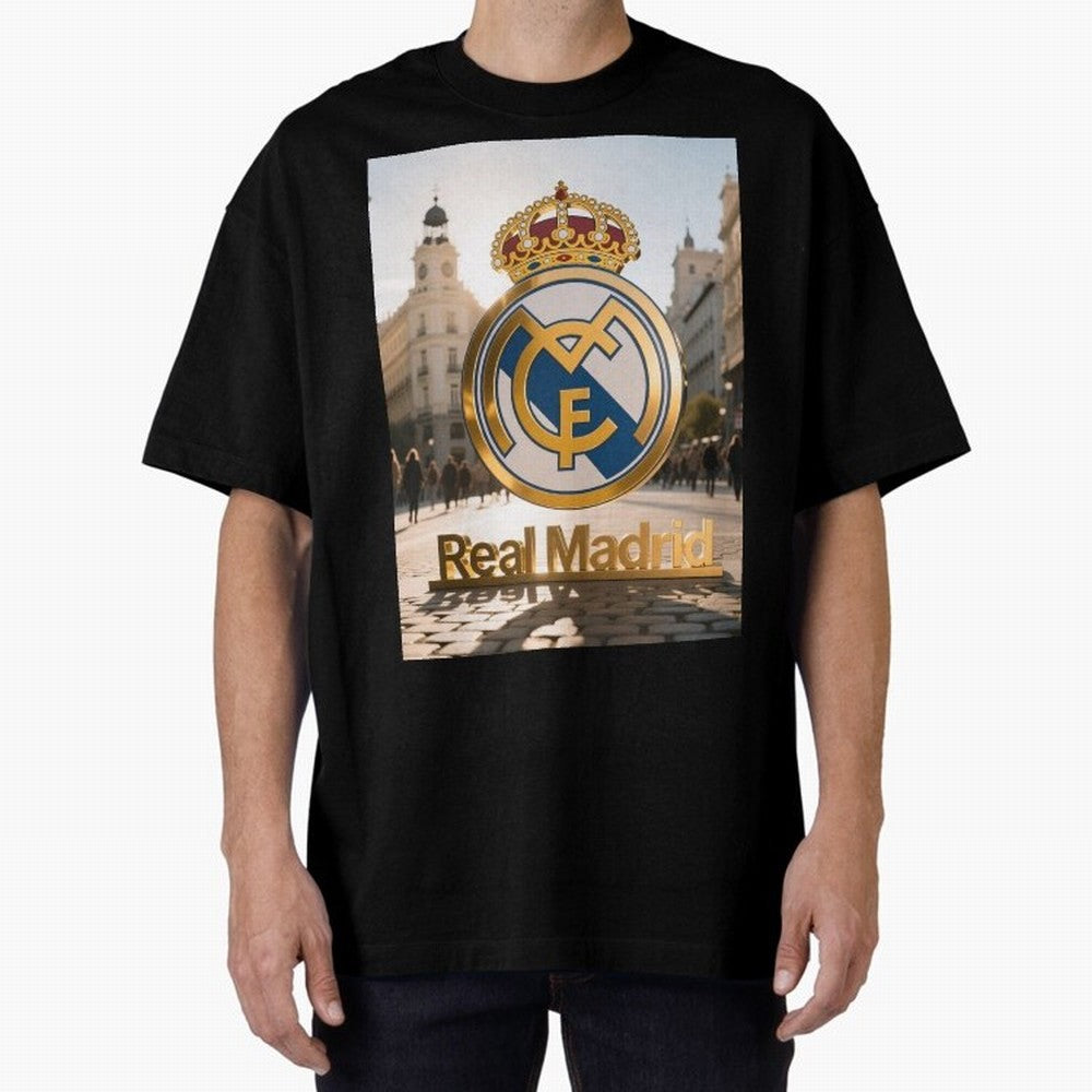 As¨ª as¨ª as¨ª Gana el Madrid Oversized T-Shirt Bring Global Tournament Vibes to FIFA World Cup 2026 USA Canada Mexico Connected to Cristiano Ronaldo, Haaland and CR7, France and Portugal Energy, Vintage Soccer Flavor, Modern Football Stars,