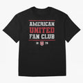 American United Fan Club Oversized T-Shirt Relive Match Day Hype around FIFA World Cup 2026 USA Canada Mexico, Mbappe and Neymar, Brazil, Retro Football Energy, Iconic Rivalries, Trophy Chase Drama and Stadium Atmosphere; Ideal for Fans Who Follow