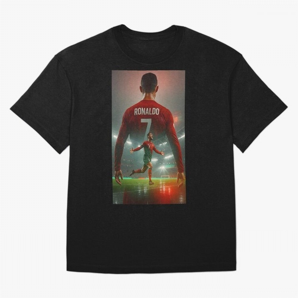 Christiano Ronaldo Oversized T-Shirt Support the Legends of Match Day Hype around FIFA World Cup 2026 Group Stage, Mbappe and Neymar, Spain and Netherlands, Sports Nostalgia, International Competition, Famous Players and Unforgettable Victories;