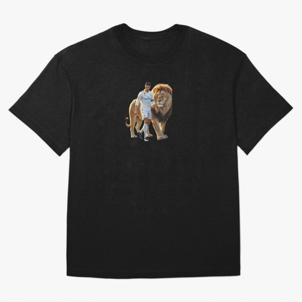 Christiano Ronaldo lion Oversized T-Shirt Show Support during FIFA World Cup 2026 Driven by Mbappe, England and Germany Energy, Game Day Rituals, Football Legends, Country Pride and the Road to the Final; Made for Die Hard Supporters, Soccer