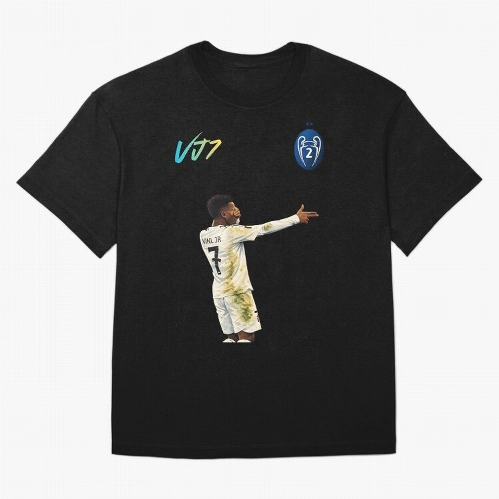 Vini Jr Oversized T-Shirt Bring a Vintage Feel to Match Day Hype around FIFA World Cup 2026, CR7, Germany, Worldwide Fan Energy, Dramatic Goals, Stadium Lights and Championship Celebrations; Made for Die Hard Supporters, Soccer Lovers, Game Day