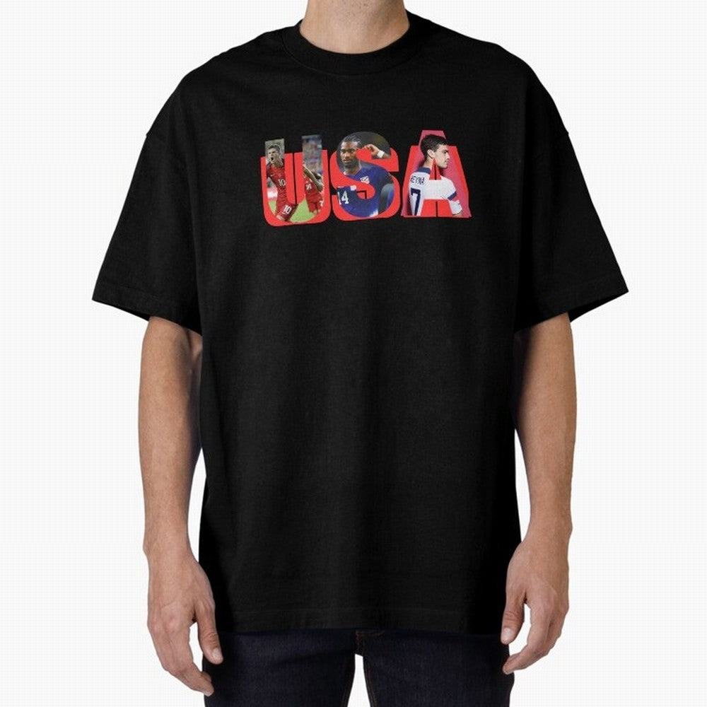 USA Soccer Cristian Pulisic, Haji Wright, Gio Reyna Oversized T-Shirt Turn Every Weekend Toward the FIFA World Cup 2026 USA Canada Mexico Journey through Neymar, Haaland and Cristiano Ronaldo Highlights, Brazil, Portugal and Argentina Pride, Goal