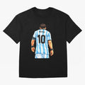 Messi Argentina 10 Oversized T-Shirt Bring Home Match Day Hype around FIFA World Cup 2026, Messi and Cristiano Ronaldo, France and Portugal, Supporter Pride, Iconic Celebrations, Legendary Names and Global Match Day Energy; Great for Supporters Who