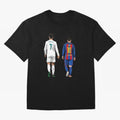 Cristiano Ronaldo And Messi Oversized T-Shirt Honor Champions and Dreams in the FIFA World Cup 2026 Journey through Mbappe Highlights, Netherlands Pride, Soccer Culture, Superstar Moments, National Team Dreams and Competitive Fire; Ideal for
