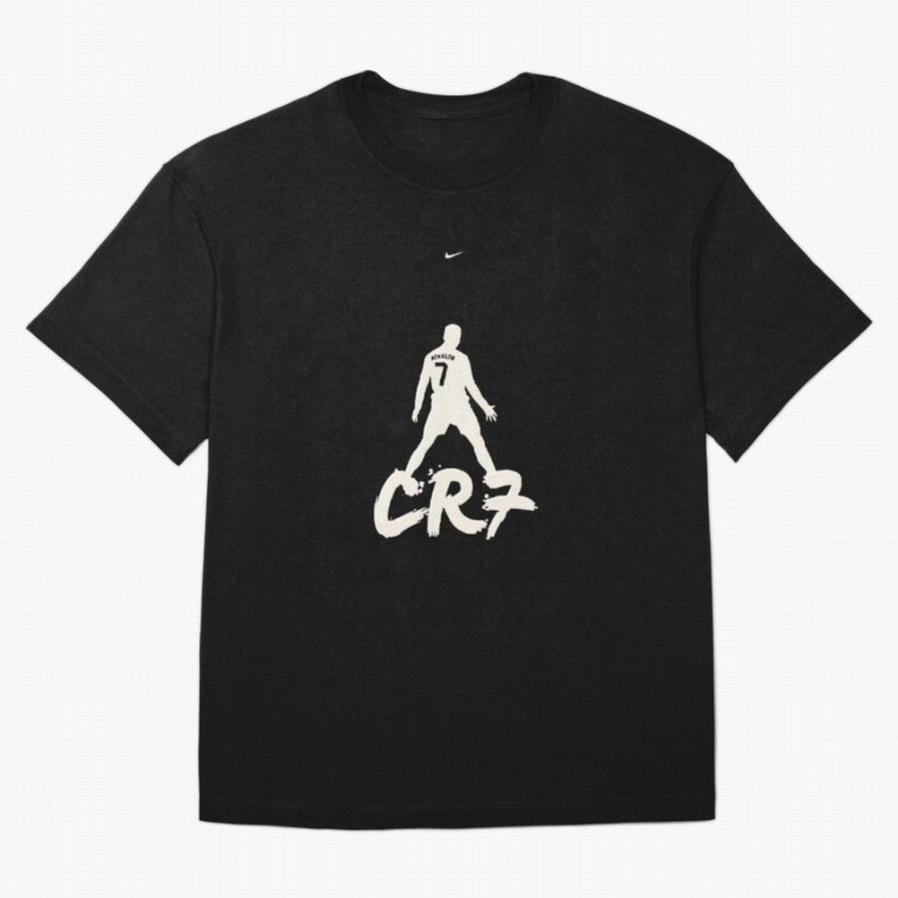 Cristiano Ronaldo CR7 Minimalist Silhouette Football Art Oversized T-Shirt Fuel Your Fan Pride for Global Football Passion for FIFA World Cup 2026 Group Stage, Driven by CR7, Portugal, Spain and Germany, Football History, Final Match Energy, Crowd