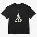 Cristiano Ronaldo CR7 Minimalist Silhouette Football Art Oversized T-Shirt Fuel Your Fan Pride for Global Football Passion for FIFA World Cup 2026 Group Stage, Driven by CR7, Portugal, Spain and Germany, Football History, Final Match Energy, Crowd