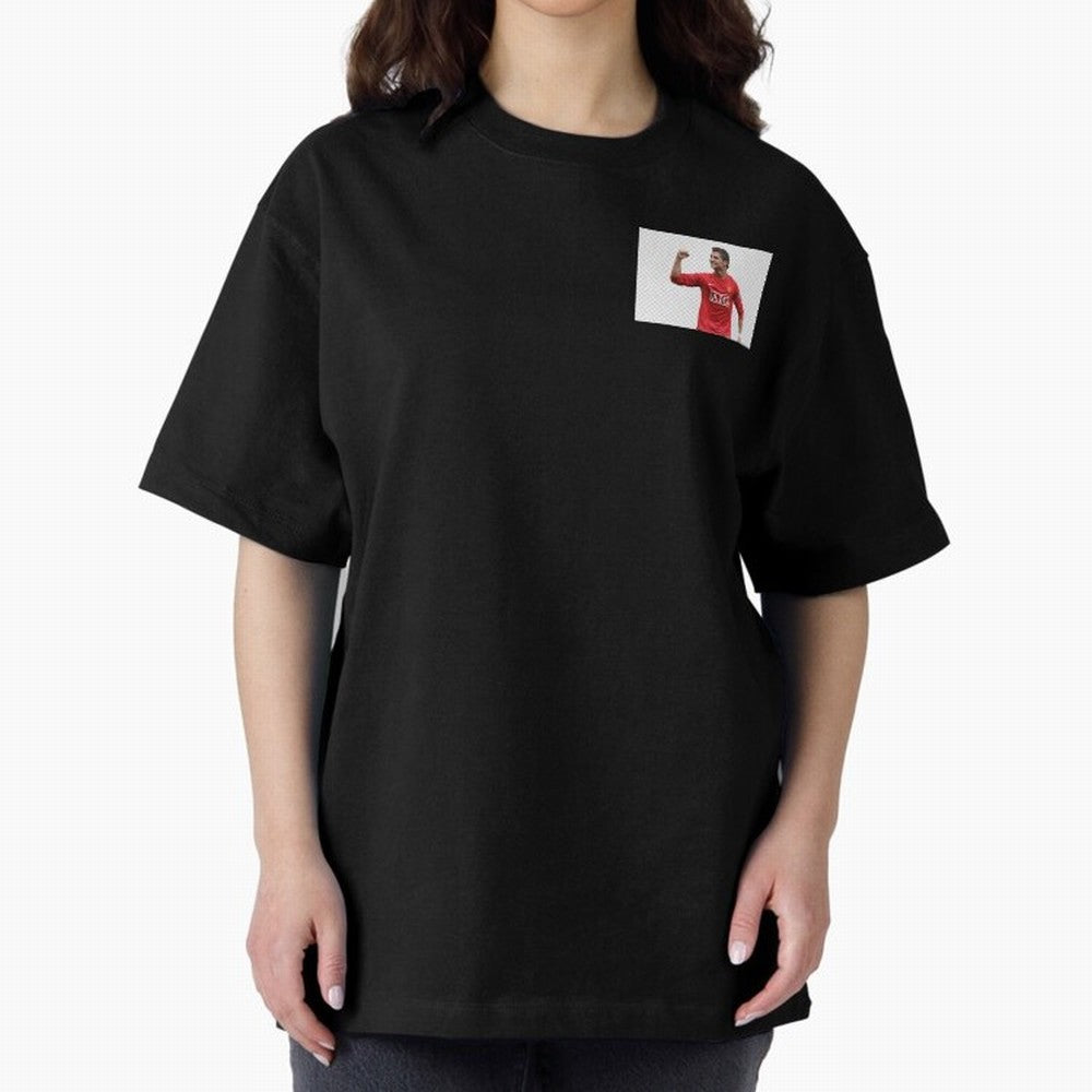 Cristiano Ronaldo Oversized T-Shirt Cheer for Global Football Passion for FIFA World Cup 2026, Centered on Neymar, Haaland and Cristiano Ronaldo, Argentina and Brazil, Match Day Excitement, Supporter Culture, Golden Goals and Global Football