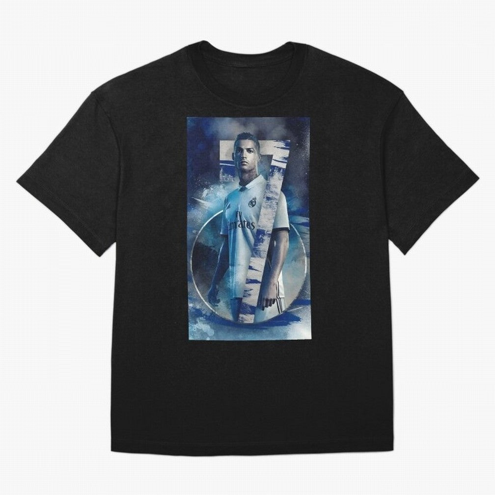Cr7 art design wallpaper Oversized T-Shirt Bring a Vintage Feel to FIFA World Cup 2026 Group Stage Spirit, Made for France and Portugal, Cristiano Ronaldo, Stadium Memories, Football Loyalty, International Chants and Championship Tradition; Made