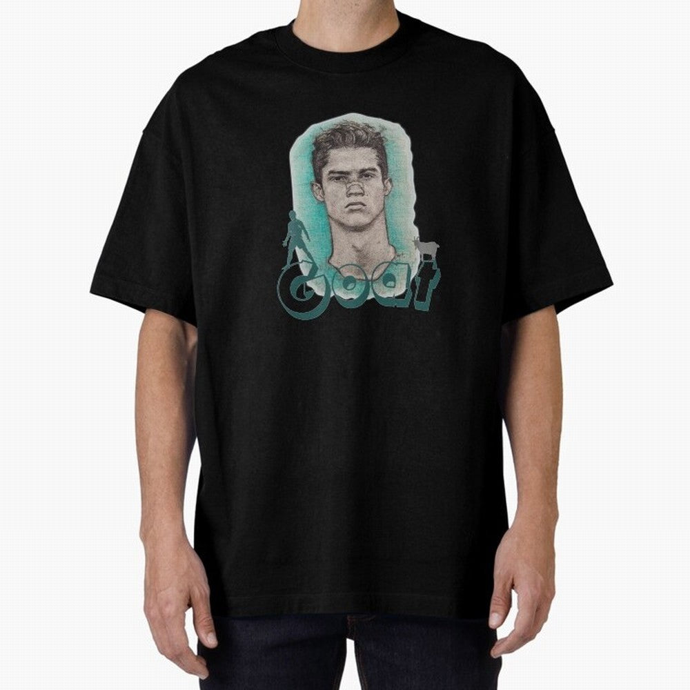 Cristiano Ronaldo - The Goat Oversized T-Shirt Celebrate Every Goal in FIFA World Cup 2026 USA Canada Mexico Spirit, Filled with Spain, Messi, Neymar and Mbappe, Tournament Hype, Historic Matchups, Family Viewing Parties and Global Sports Pride;
