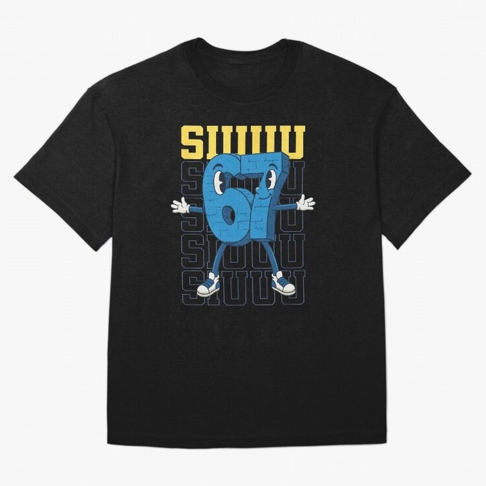 Funny Siuuu 67 Six Seven Soccer Shirt Oversized T-Shirt Bring a Champion Mindset to FIFA World Cup 2026 for Fans of Cristiano Ronaldo, Haaland and CR7 and Spain and Netherlands, Bringing Sports Nostalgia, International Competition, Famous Players