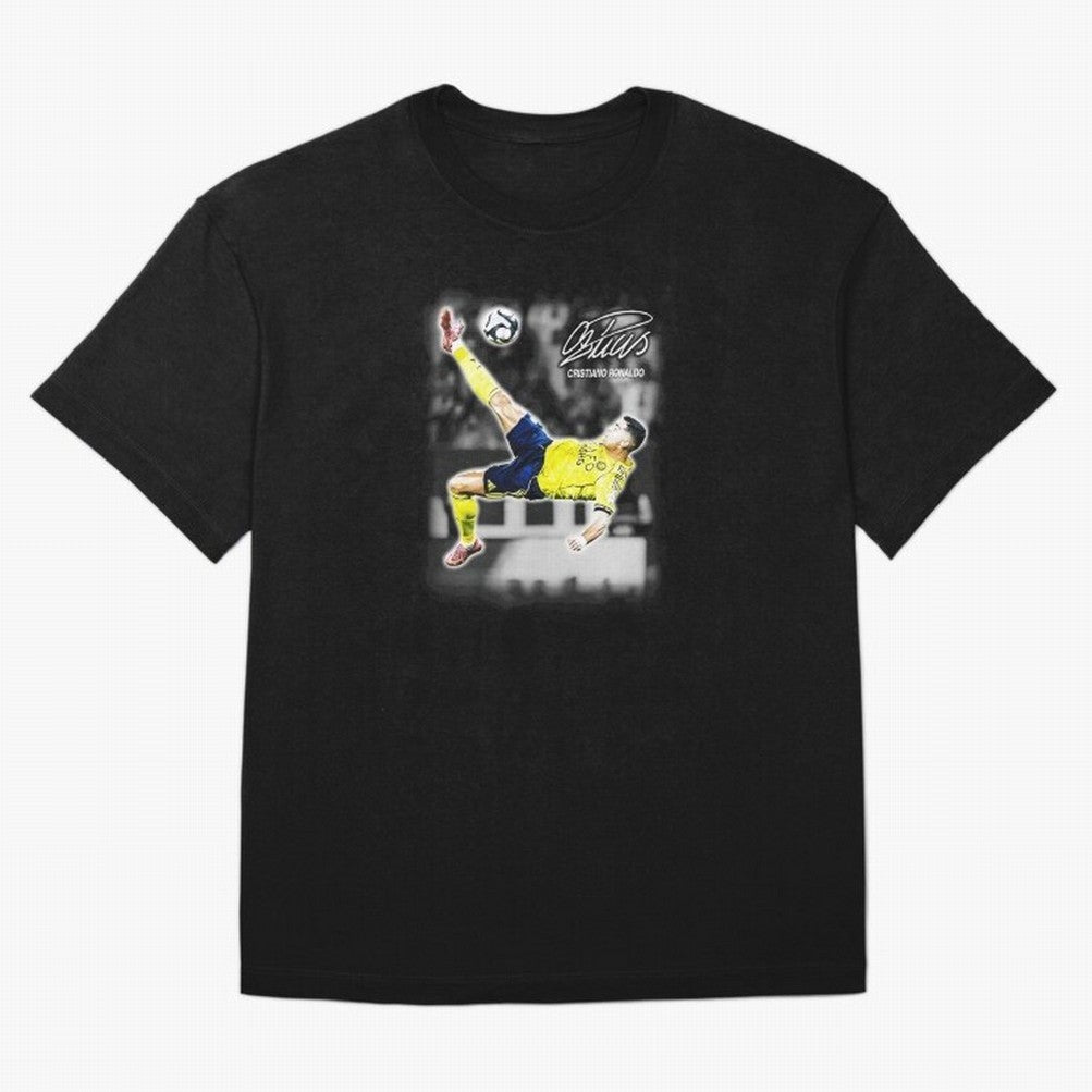 Cristiano Ronaldo Bicycle Kick Oversized T-Shirt Unlock FIFA World Cup 2026 Group Stage for Fans of Messi, Neymar and Mbappe and Argentina, Bringing Tournament Hype, Historic Matchups, Family Viewing Parties and Global Sports Pride; Built for