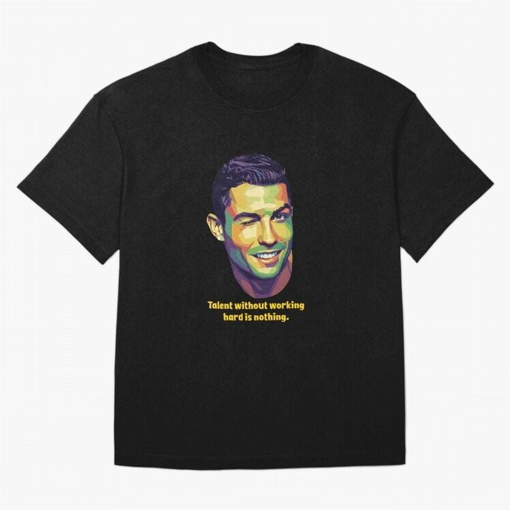 Cristiano Ronaldo Quotes Oversized T-Shirt Fuel the Hype around FIFA World Cup 2026 Group Stage Spirit, Inspired by England and Germany, CR7, Game Day Rituals, Football Legends, Country Pride and the Road to the Final; Perfect for People Who Love