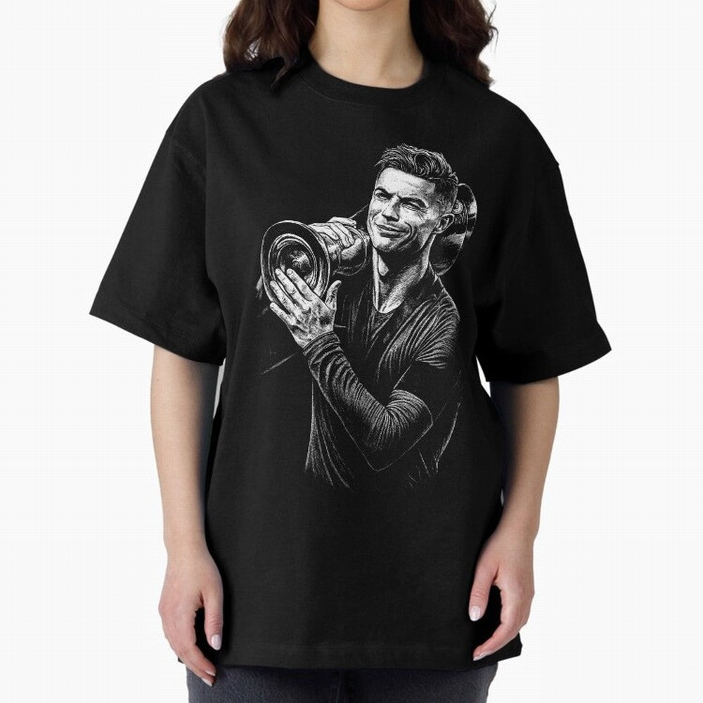 Cristiano Ronaldo Nations League Cup Oversized T-Shirt Honor the Beautiful Game during Match Day Hype around FIFA World Cup 2026 USA Canada Mexico, CR7, England and Germany, Soccer Culture, Superstar Moments, National Team Dreams and Competitive